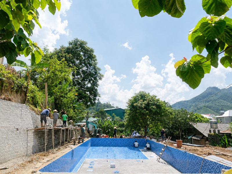 Thi công bể bơi